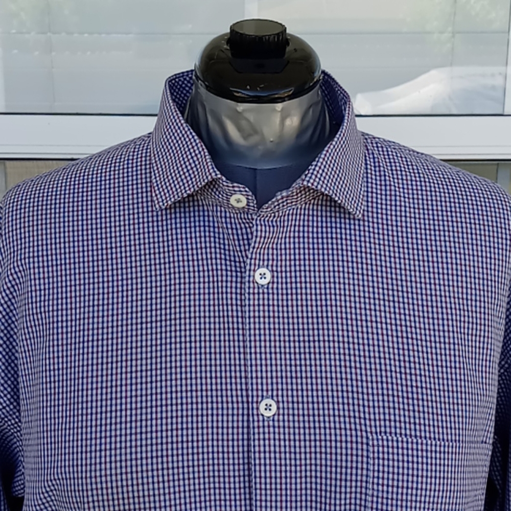 Billy Reid Men's Gingham Check Luxury Shirt 👔